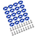 thumbnail image 5 of Aluminum Bumper Fender Washer Bolt Engine Bay Dress Up Kit 20 Pieces Blue, 5 of 5
