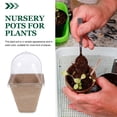 thumbnail image 4 of SEWCHICS 10Pcs Starter Pot Kit with Humidity Dome Beige PET for Home Gardening, 4 of 7