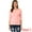 Pink, variant on DARING DIVA Women's Elbow Sleeves Boat Neck Slim Fit Classic Tee S Black