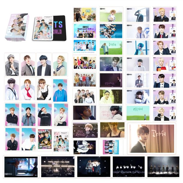 Tarjetas fotográficas de cara de JIMIN de Kpop Idol, tarjetas de Impresión de fotos HD Ablum, imágenes para regalos de colección de fanáticos, 55 piezas por juego