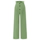 thumbnail image 5 of Pantalones palazzo de lino de cintura alta y pierna ancha para mujer, con cordón y bolsillos, 5 of 6