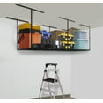 thumbnail image 3 of 3 x 8FT Overhead Garage Storage Rack, Adjustable Ceiling Storage Racks, Garage Shelving Heavy Duty Storage Organizer System, 600lbs Weight Capacity (Black), 3 of 8