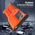 thumbnail image 4 of ExoGuard For Samsung Galaxy Note 20 Ultra 5G Case, Full-Body Phone Case with Kickstand (Orange), 4 of 7