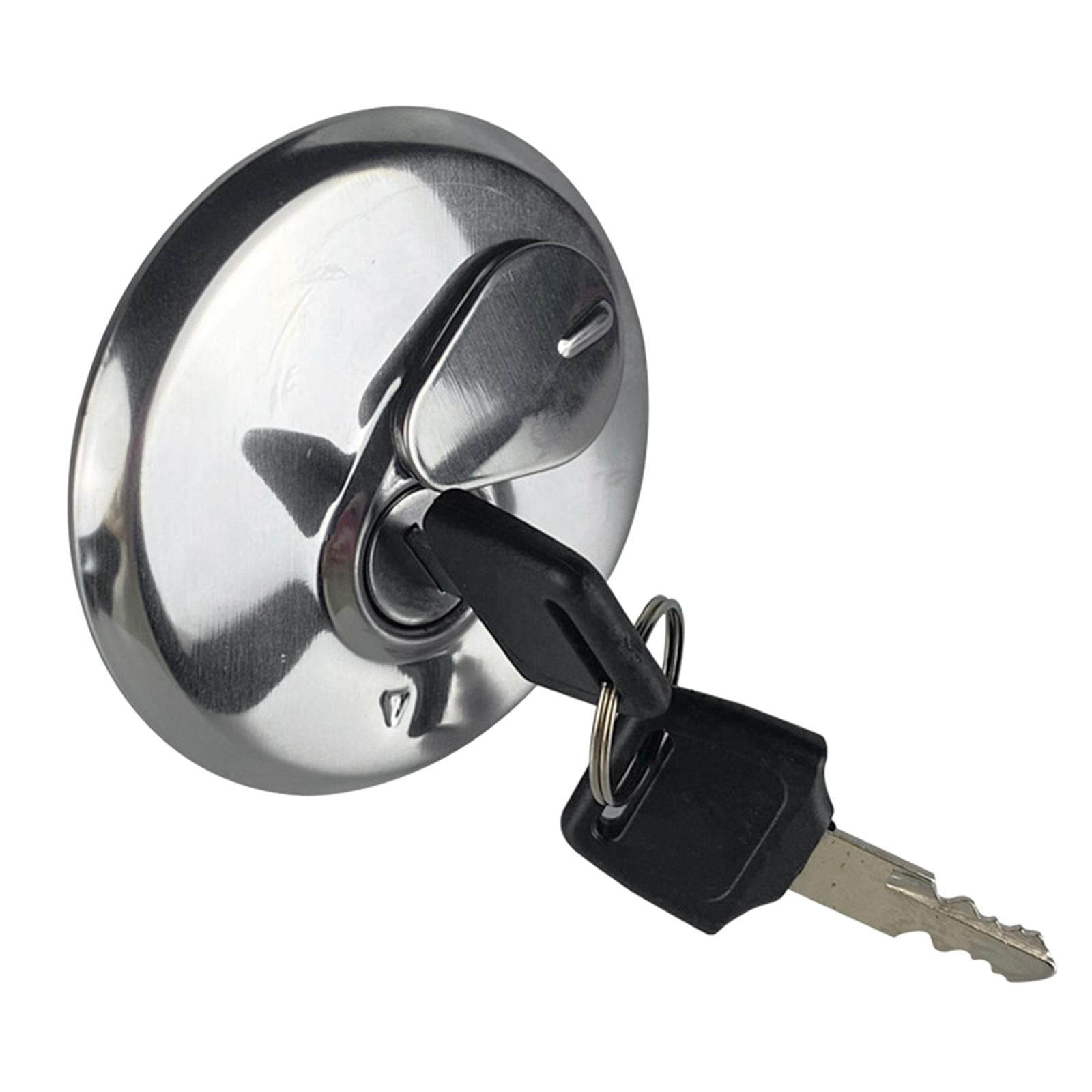 CNC Aluminum Motorbike Fuel Gas Tank Cap Cover, Replaces with 2 Keys for Suzuki Gn125 Easier to Install Parts Durable Professional