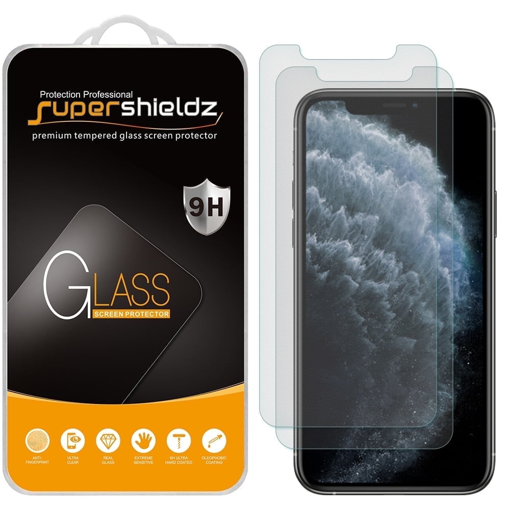 Supershieldz Designed for Apple iPhone 11 Pro/ iPhone X / iPhone XS (5.8 inch) Anti Glare (Matte) Tempered Glass Screen Protector, Anti Scratch, Bubble Free (2 Pack)