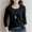 Black, variant on Women's Tops Long Sleeve Under $10 Free Shipping Fashionable Solid Color T-shirt Round Neck Top/shirt