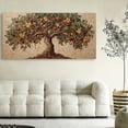 thumbnail image 5 of Canvas Wall Art for Living Room - Large Yellow Tree of Life Canvas Prints, Modern Abstract Nature Painting for Kitchen Bedroom Office Wall Decor, 5 of 7