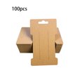 thumbnail image 4 of mmirethe 100 Pieces Hairpin Display Paper Cards Head Rope Packaging Solid Color Jewelry Accessory Cardboard Home Storage Brown, 4 of 6