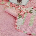 thumbnail image 3 of Evenhug Quilts 2-Piece Pink Patchwork Floral Quilt Set With Shams, 3 of 7