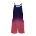 thumbnail image 4 of YDLCAFD Rompers For Women Summer Casual Sleeveless Straps Loose Jumpsuit Overall Shorts With Pockets L, 4 of 5