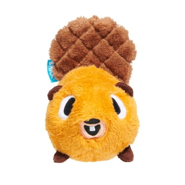 BARK Plush Dam Daniel Beaver Dog Toy, Brown, for Small and Medium Dog Sizes