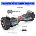 thumbnail image 7 of SISIGAD Hoverboard Go Kart with Bluetooth and Lights, 8.5" Hover Board with Seat, 350W Powerful Motor, 6-10mph Max Speed Electric Scooter, 7 of 7