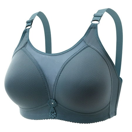 Womens Bars Clearance Under $10 EDHITNR Women Bras Plus Size Behind Buckle Cotton Bras For Women Comfortable Breathable Exhaust Base Non-Steel Non-Magnetic Buckle Underwear Bras For Women Clearance