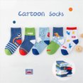thumbnail image 5 of Non Slip Socks,Kids Crew Socks for Boys Girls Socks Cotton Socks Unisex Cute Socks 1T 2T 3T 4T 5T 6T 7T 8T 9T 10T Kids,Multipack, 5 of 9