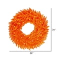 thumbnail image 4 of Vickerman 36" Orange Fir Artificial Christmas Wreath with 100 Orange LED Lights, 4 of 5