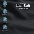 thumbnail image 4 of Bare Home Luxury Bed Sheet Set - Premium 1800 Collection - 4 Piece - Twin, Black, 4 of 9