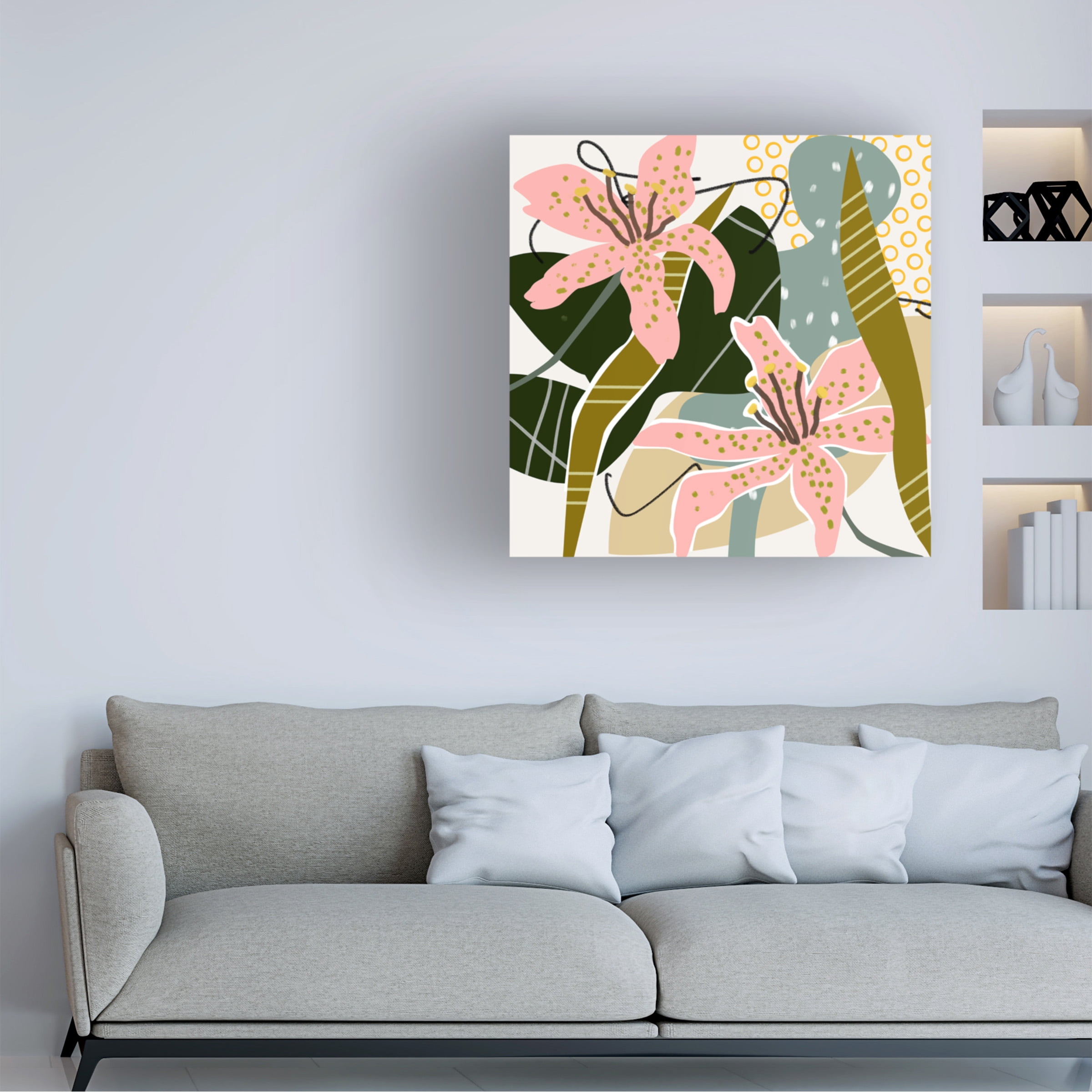 Melissa Wang 'Lily Valley I' Canvas Art