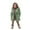 Green, variant on REDARER Girls Jacket, Windproof Thicken Coat for Toddler Kids, Solid Color Winter Outerwear,Size:4-5 Years