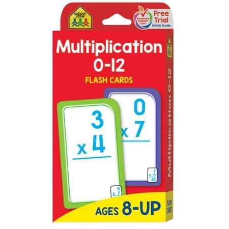 Flash Card: Multiplication 0 -12: Flashcards (Best Pharmacology Flash Cards Step 1)