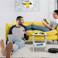 thumbnail image 3 of FURRYFECTION Outdoor White Side Table set of 2, 2-Shelf Plastic End Table for Indoor Outside(set of 2), 3 of 8