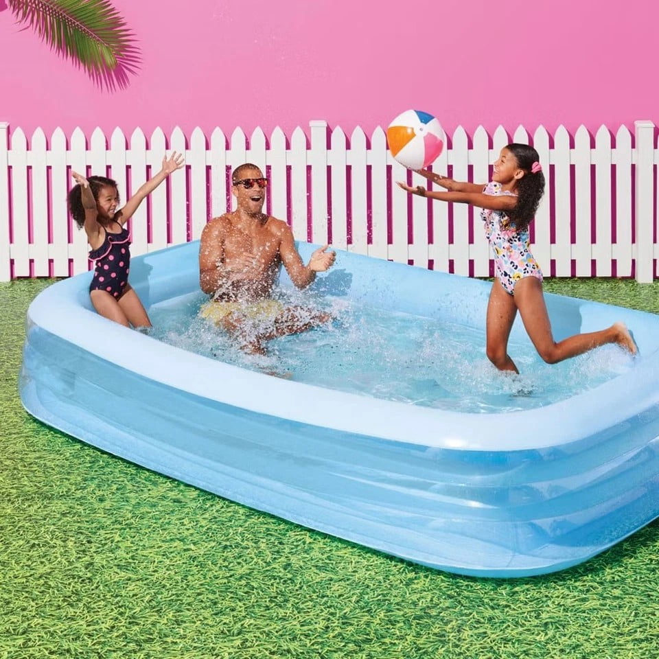 Sun Squad Inflatable Pool Above Ground Kids Outdoor Ages 6+ 10FT Deluxe