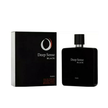 Prime Collection TMRDEEPSB34 Deep Sense Black Eau De Parfum Spray for Men, 3.3 oz