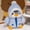 Blue, variant on Christmas Plush Penguin Stuffed Animal 9.8’’ Cute Stuffed Penguin Plush Toy with Fuzzy Fleece Jacket and Hat Little Plush Dolls for Boys Girls Birthday (Blue)