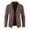 Coffee, variant on JTieacloth Knitted Pullover Sweaters Mens Autumn And Winter Fashion Casual Cardigan Button Standing Neck Pocket Long Sleeve Sweater Coat(Black)