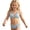 Blue, variant on LPKRT Girls Halter Triangle Bikini Set Kids Two Piece Boho Solid Color Ribbed Swimsuit Outfit Lightweight Breathable Bathing Suit Black 8-9 Years