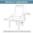 thumbnail image 2 of Yumcute 6 Pack Chair Covers for Dining Room Stretch Rhombic Geometric Wingback Chair Covers Slipcover, 2 of 8