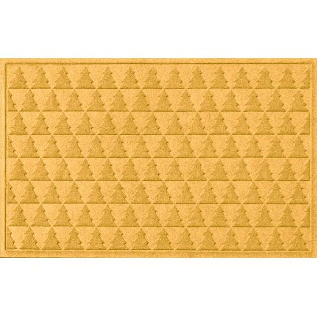 867660035 Water Guard Pine Trees Mat in Yellow - 3 ft. x 5 ft.