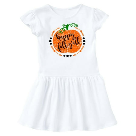 

Inktastic Happy Fall Y all Pumpkin Gift Baby Girl Dress