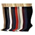 thumbnail image 3 of Ladies 12 Pairs Multi Color Pack Opaque Trouser Knee High Socks 9-11, 3 of 3
