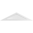 thumbnail image 1 of Ekena Millwork GVPTR82X2101SF Triangle Surface Mount PVC Gable Vent, Factory Primed White, 1 of 4