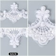 thumbnail image 5 of 3 Yards 2.4 Inch White Scalloped Sewing Trims Metallic Venice Lace Trim Wave Flower Sequin Beaded Edge for Curtain Slipcover Bridal Home Decor DIY Crafts, 5 of 8
