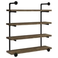 thumbnail image 5 of Elmcrest 39-inch 4-shelf Wall Bookshelf Rustic Oak, 5 of 8