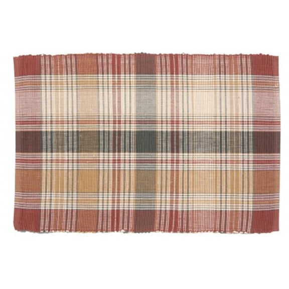 AG-01282S-4 19 in. Ribbed Placemats, Cyprus - Set of 4