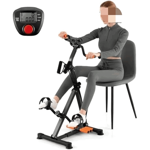Pedal Exerciser Bike for Seniors, Hand Arm Leg Knee Physical Therapy Exercise Bike with Monitor, Indoor Adjustable Fitness Equipment for Rehabilitation Recovery$$Sport & Recreation Other