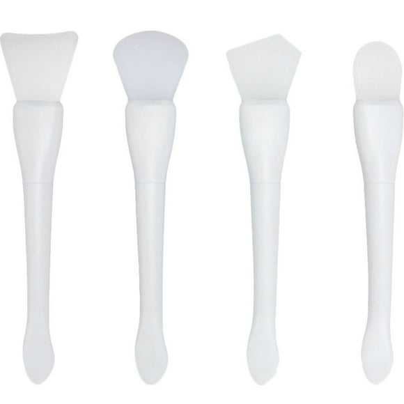 EeaseMX 4 pinceles para mascarillas faciales, aplicadores de mascarillas faciales, pinceles de doble cara, herramientas cosméticas de belleza.