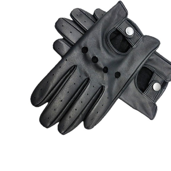 Men’s Lambskin Leather Driving Gloves, Premium Leather Gloves for Riding & Daily Wear 