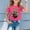 Hot Pink, variant on Gzbliryd Easter Bunny T Shirt Cotton Tees Graphic Print Graphic Easter T Shirts for Girl Funny Lettering Graphic Tee Tops 2026 (Purple,12-13 Years)