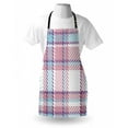 thumbnail image 3 of Checkered Apron Antique Clothing Pattern Design with Retro Display English Culture, Unisex Kitchen Bib Apron with Adjustable Neck for Cooking Baking Gardening, Lilac Purple Pale Blue, by Ambesonne, 3 of 3