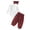 A-89-White, variant on Caqnni Babys Color Block Elastic Waist Drawstring Spring Fall Clothing Cotton Outfit Fall Winter Set Homewear Fall Winter Outfit Pajamas & Dailywear Set(White,3-6 Months)