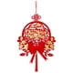 thumbnail image 1 of Xihbxyly Decoración Vietnamita de Año Nuevo, Adorno de Bendición con Borlas Rojas, Exquisita Tela Flocada, Abanico de Papel Tallado Multicapa, Decoración para El Festival de Primavera, para Exhibir E, 1 of 1
