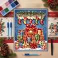 thumbnail image 6 of Tuvgenk Pearl Christmas Diamond Art Kit 16x12 inch Full Round Drill Rhinestone Art with Frame Tools for Xmas Wall Home Decoration, 6 of 6