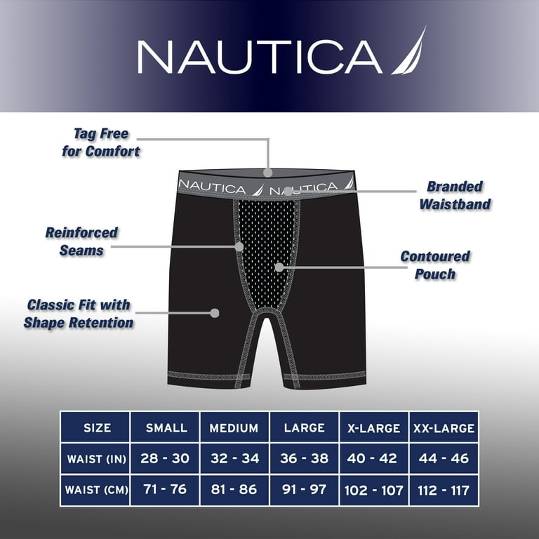 Nautica Men's 4 Pack Micro Boxer Brief