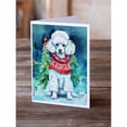thumbnail image 2 of Poodle Christmas Greeting Cards Pack of 8 7 in x 5 in, 2 of 3