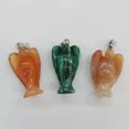 thumbnail image 3 of K-KED 6Pcs Wholesale Carved Mixed Natural Quartz Stone Angel Charms Pendants, 3 of 5