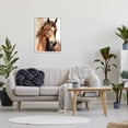 thumbnail image 3 of Stupell Industries Brown Horse Painting Animals & Insects Painting White Framed Art Print Wall Art, 24 x 30, 3 of 9