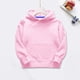thumbnail image 3 of Gibobby Sudadera de cuello redondo de manga larga de algodónNiños Niñas Lana Sólida Manga Larga Patchwork Con Capucha Engrosada Sudadera Cálida Blusa Top(Rosa, 5-6 Años), 3 of 5